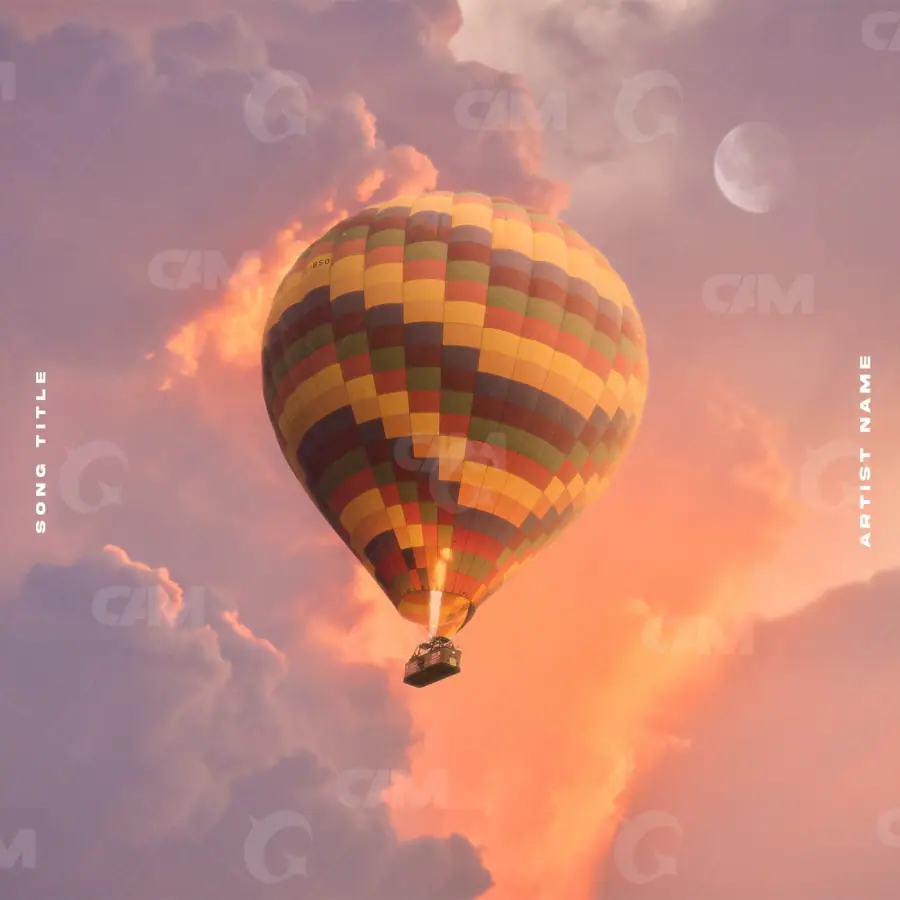 Обложка для песни «Orange Cloud»: облако; палитра — оранжевая