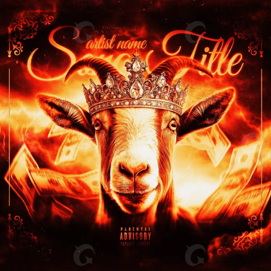 Music cover artwork “Orange Crown”: crown, orange tones