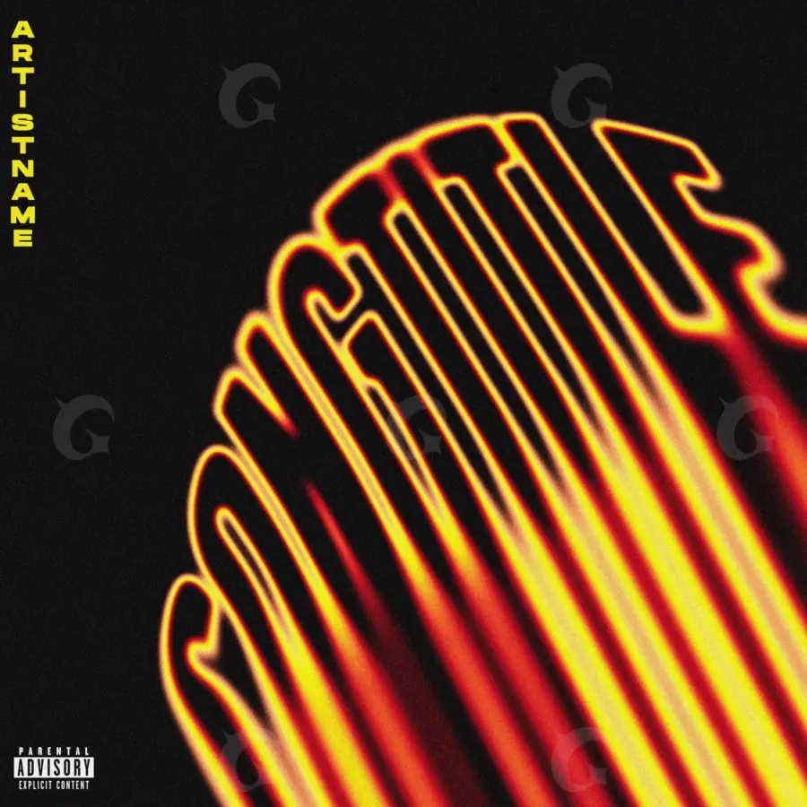Album cover art “Orange Face”: face, orange tones
