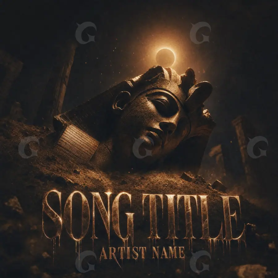 Music cover artwork “Orange Face”: face, orange tones