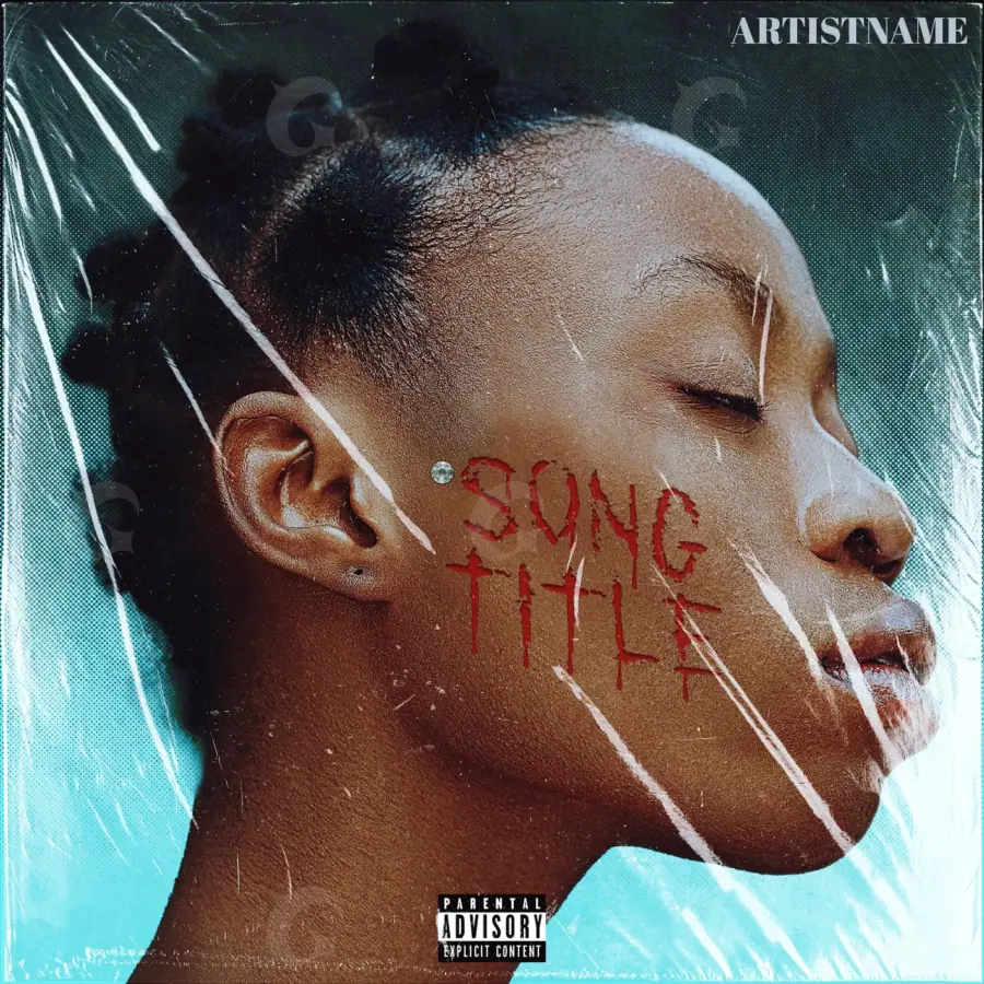 Music cover artwork “Orange Face”: face, orange tones