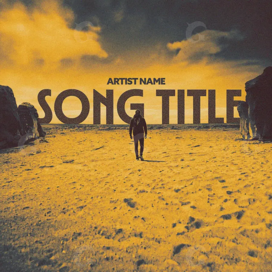 Music cover artwork “Orange Figure”: figure, orange tones