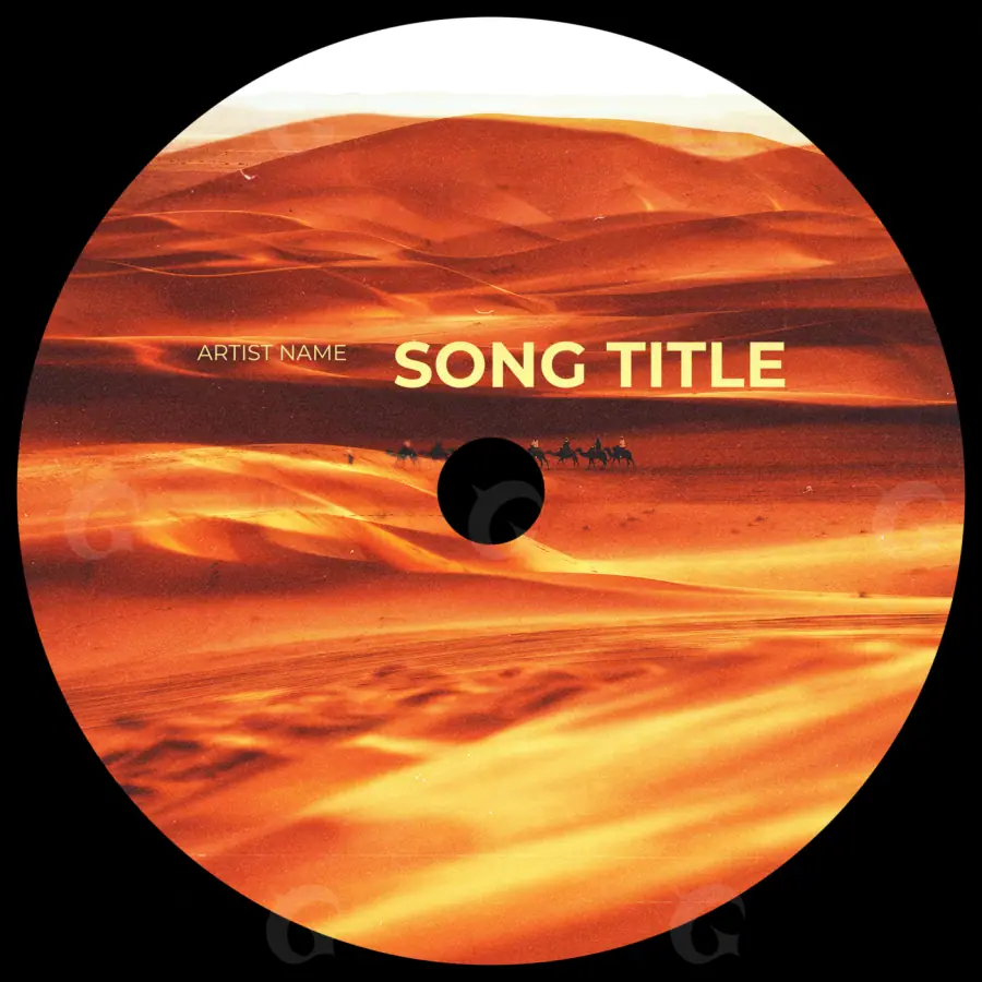 Album cover art “Orange Figure”: figure, orange tones