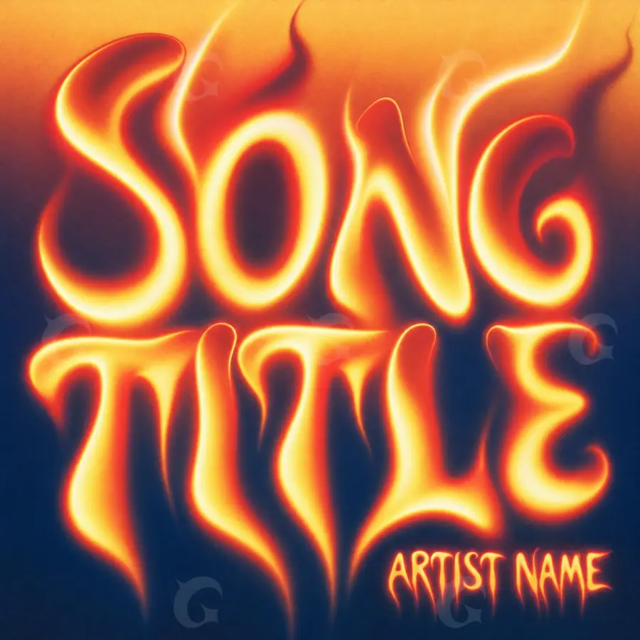 Music cover artwork “Orange Fire”: fire, orange tones