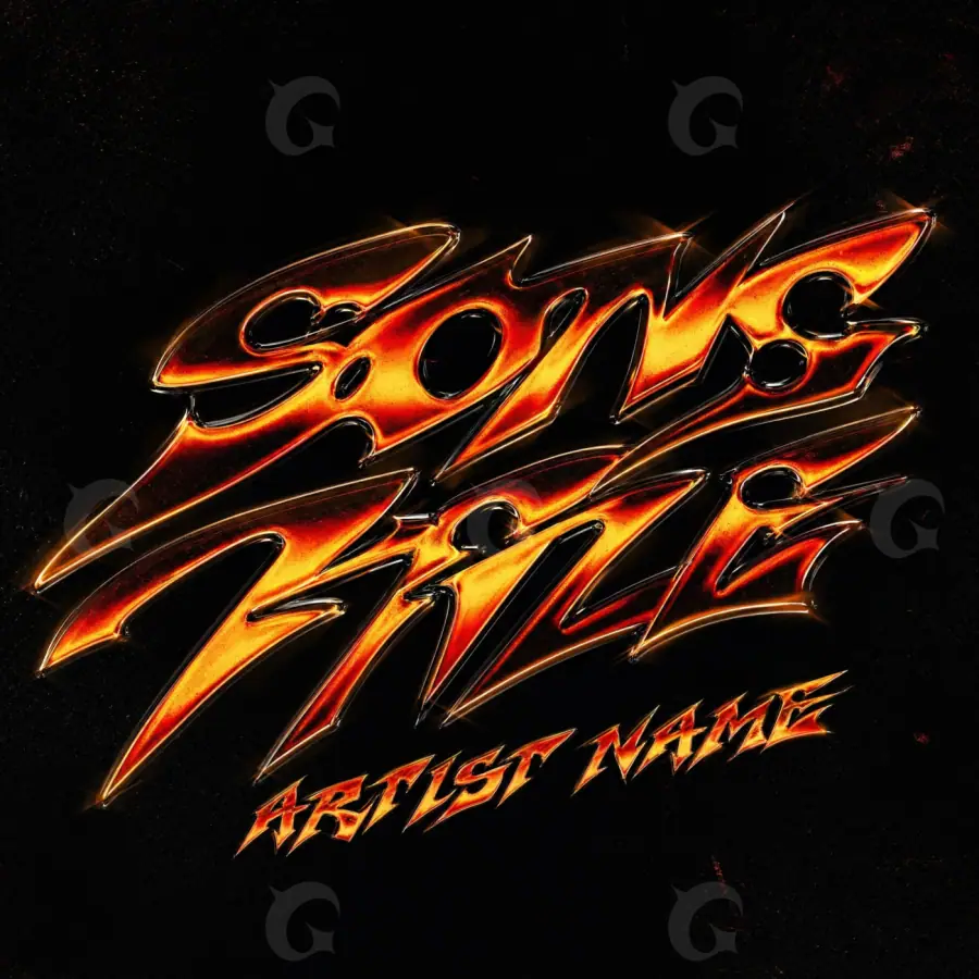 Premade cover art “Orange Fire”: fire, orange tones