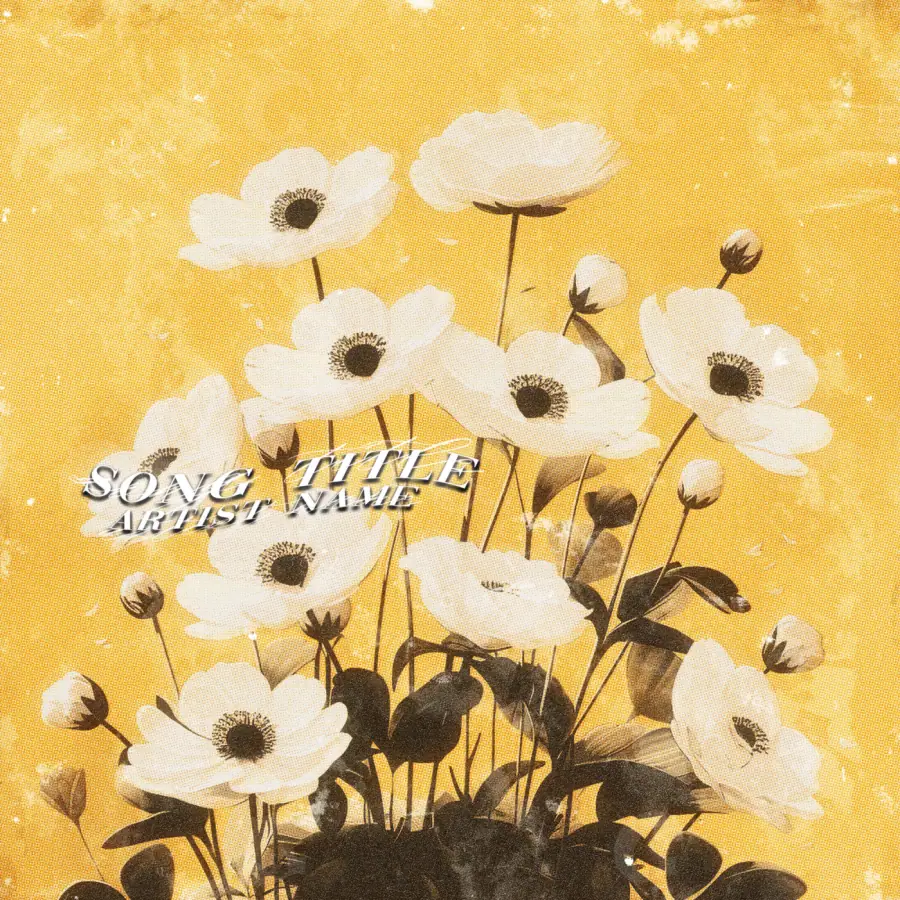 Album cover art “Orange Flower”: flower, orange tones