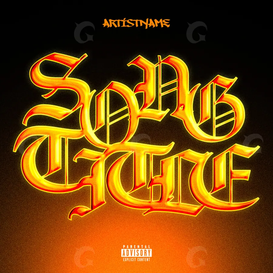 Premade cover art “Orange Heart”: heart, orange tones