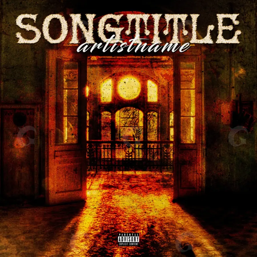 Music cover artwork “Orange Lettering”: lettering, orange tones