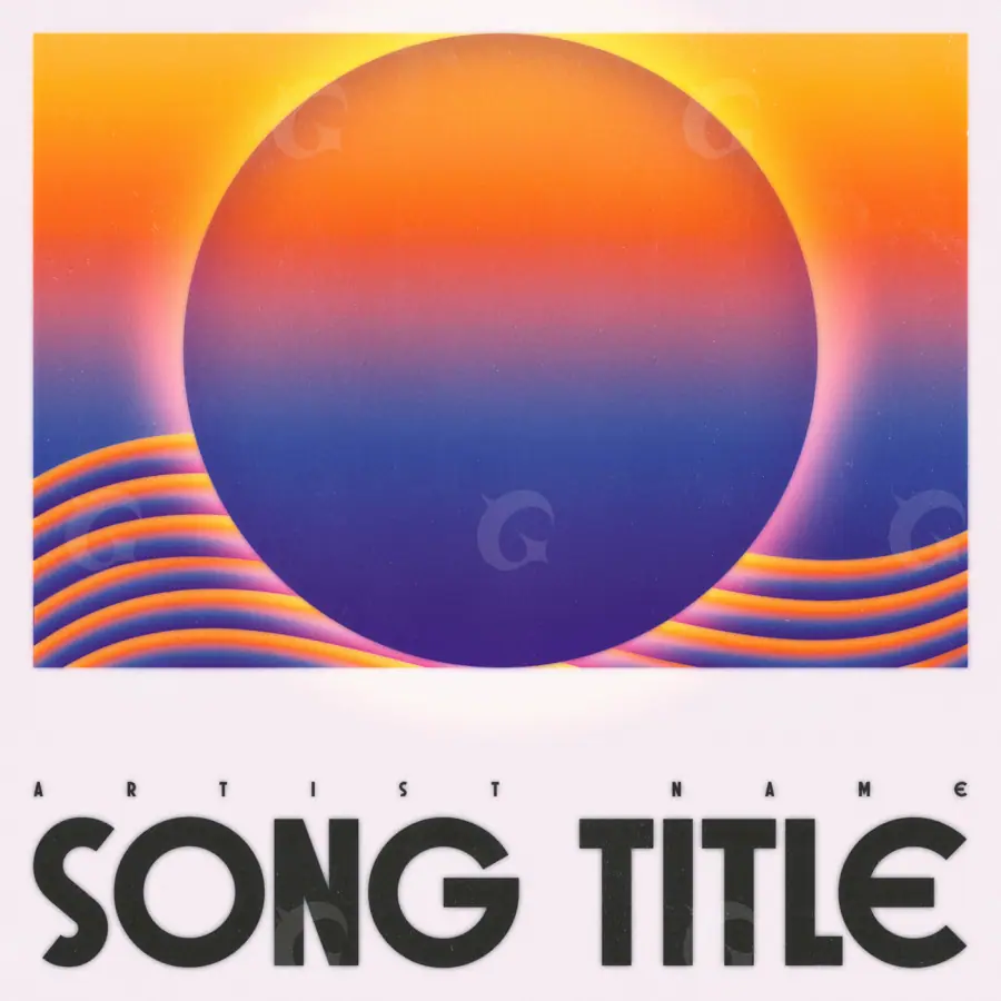 Album cover art “Orange Lettering”: lettering, orange tones