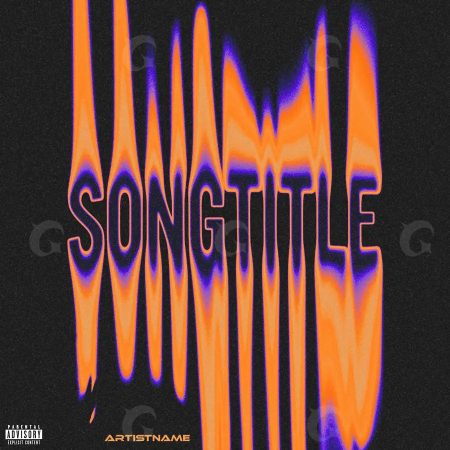 Обложка для альбома «Orange Lettering»: типографика; палитра — оранжевая