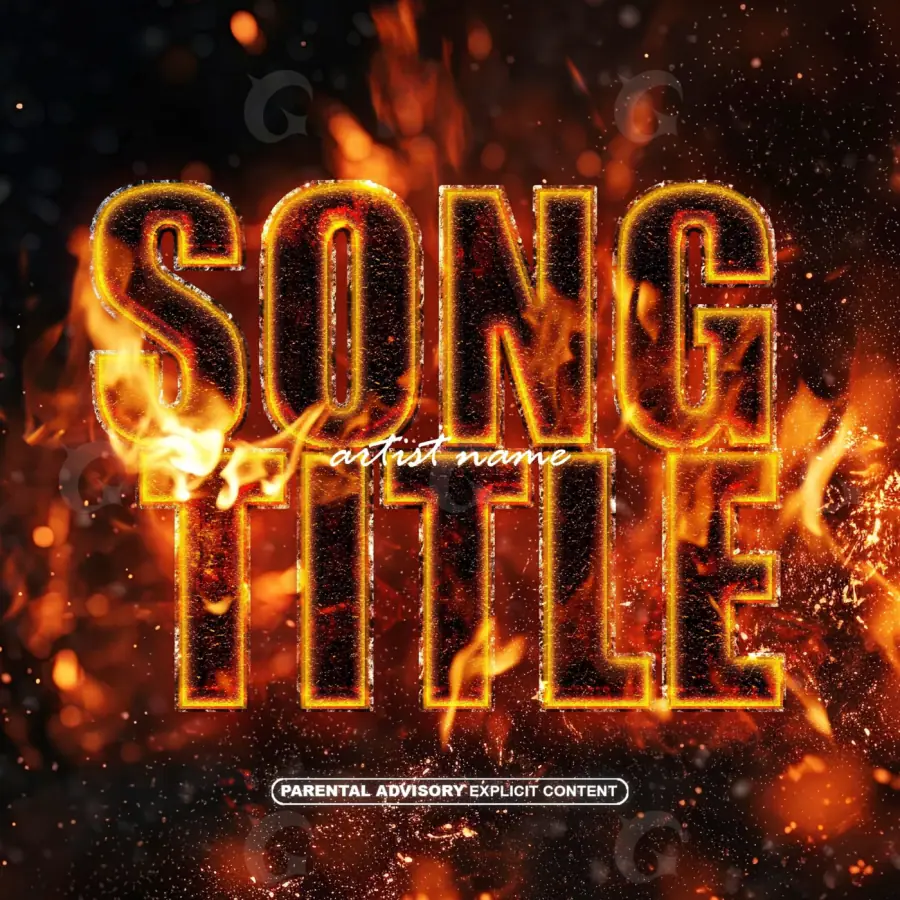 Обложка для альбома «Orange Lettering»: типографика; палитра — оранжевая