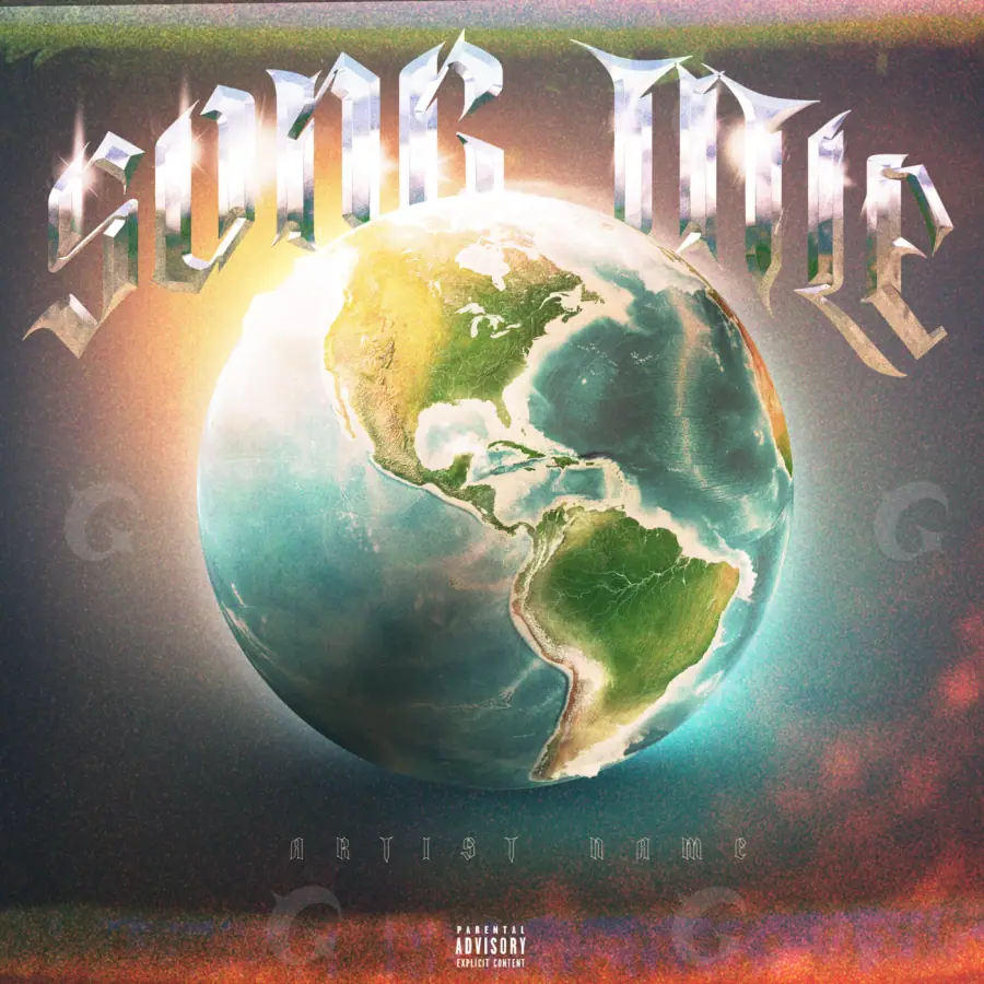 Portada para canción «Orange Lettering»: tipografía; color naranja
