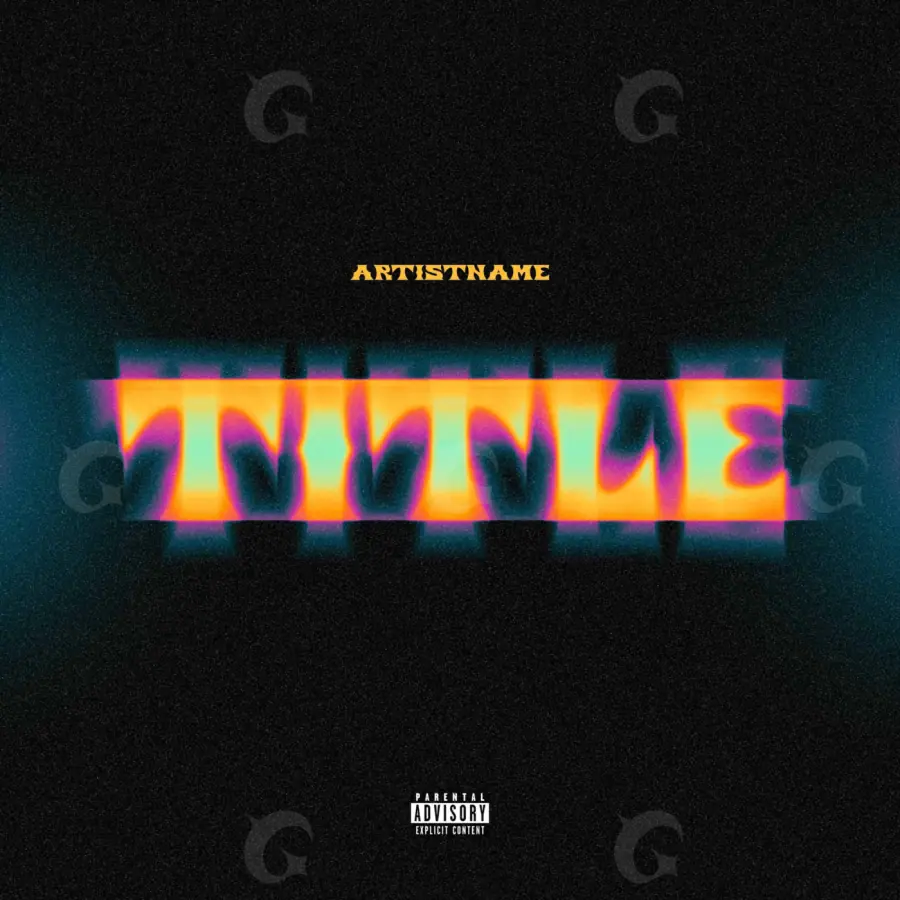 Album cover art “Orange Lettering”: lettering, orange tones