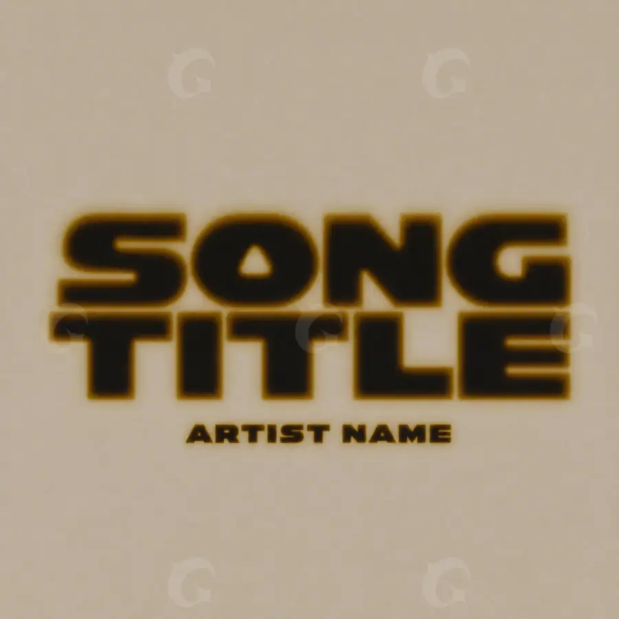 Music cover artwork “Orange Lettering”: lettering, orange tones