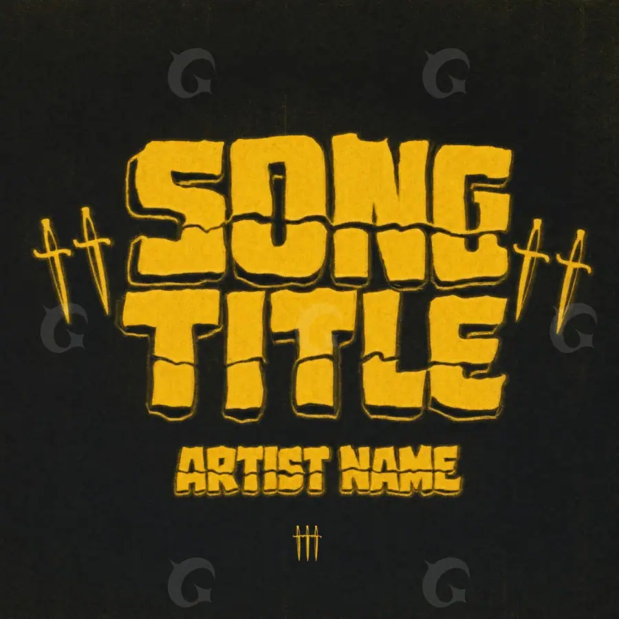 Обложка для альбома «Orange Lettering»: типографика; палитра — оранжевая