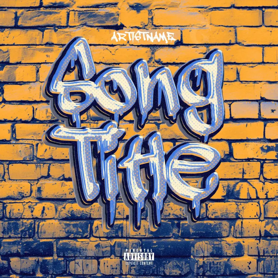 Album cover art “Orange Lettering”: lettering, orange tones