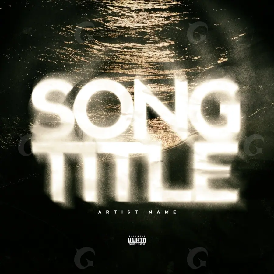 Album cover art “Orange Lettering”: lettering, orange tones