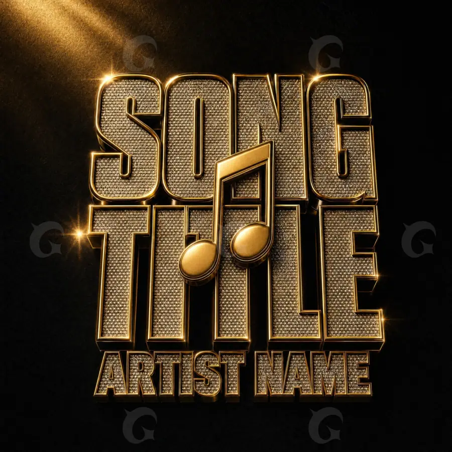 Album cover art “Orange Lettering”: lettering, orange tones