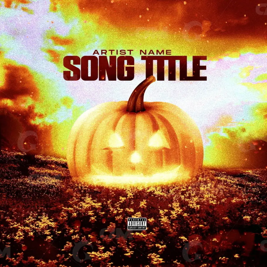 Album cover art “Orange Lettering”: lettering, orange tones