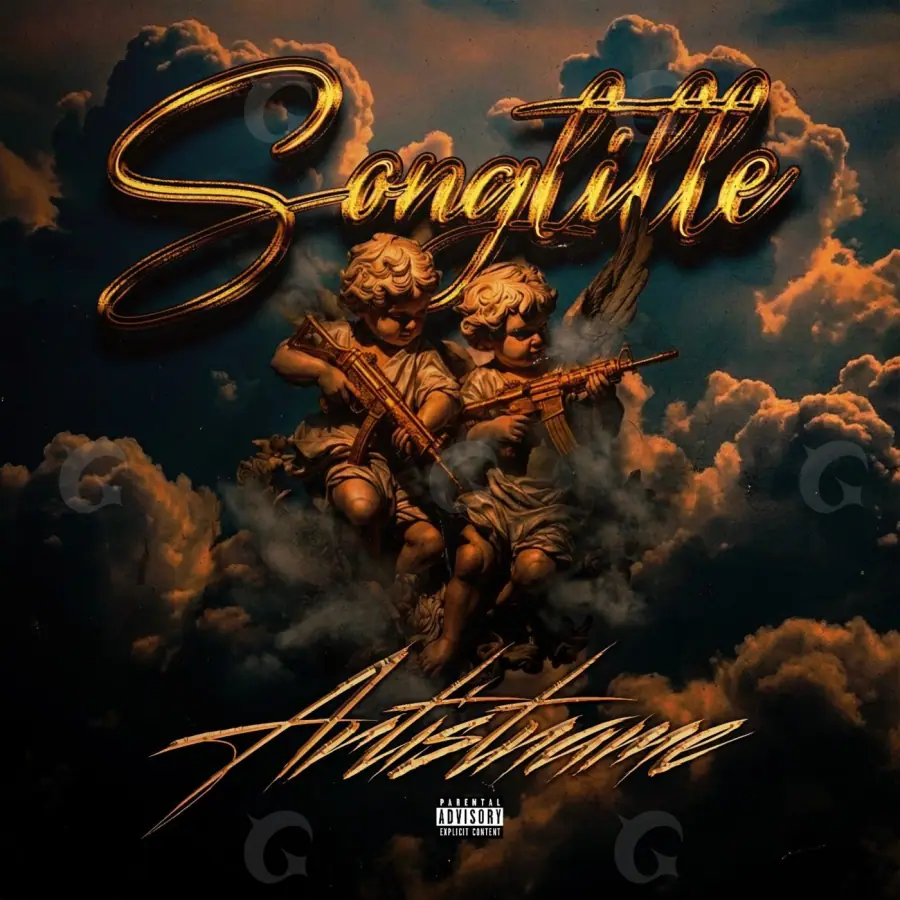 Обложка для песни «Orange Man»: парень и облако; палитра — оранжевая