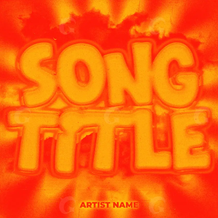 Portada para canción «Orange Neon»: neón; color naranja