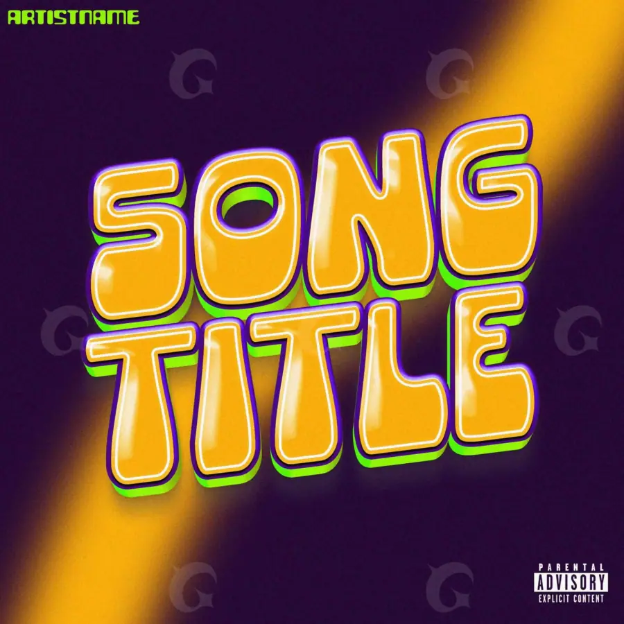 Music cover artwork “Orange Neon”: neon, orange tones