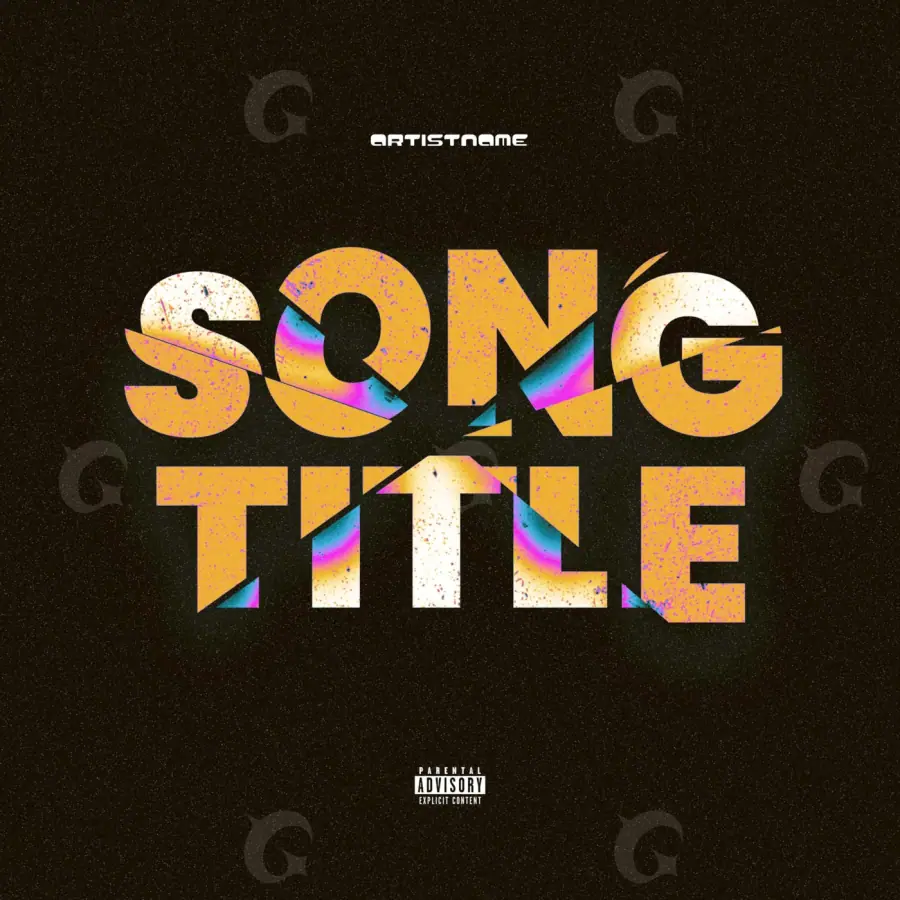 Arte de portada musical «Orange Neon»: neón; color naranja