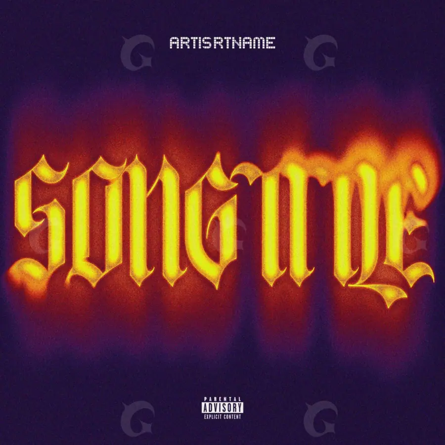 Album cover art “Orange Neon”: neon, orange tones