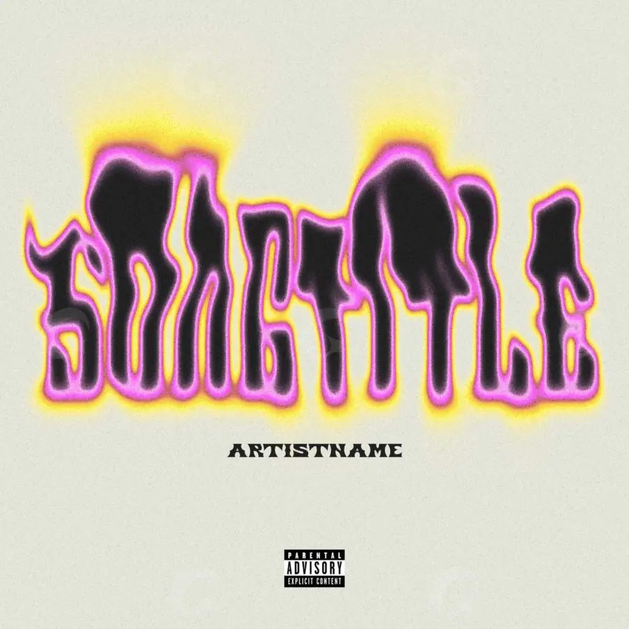 Album cover art “Orange Neon”: neon, orange tones