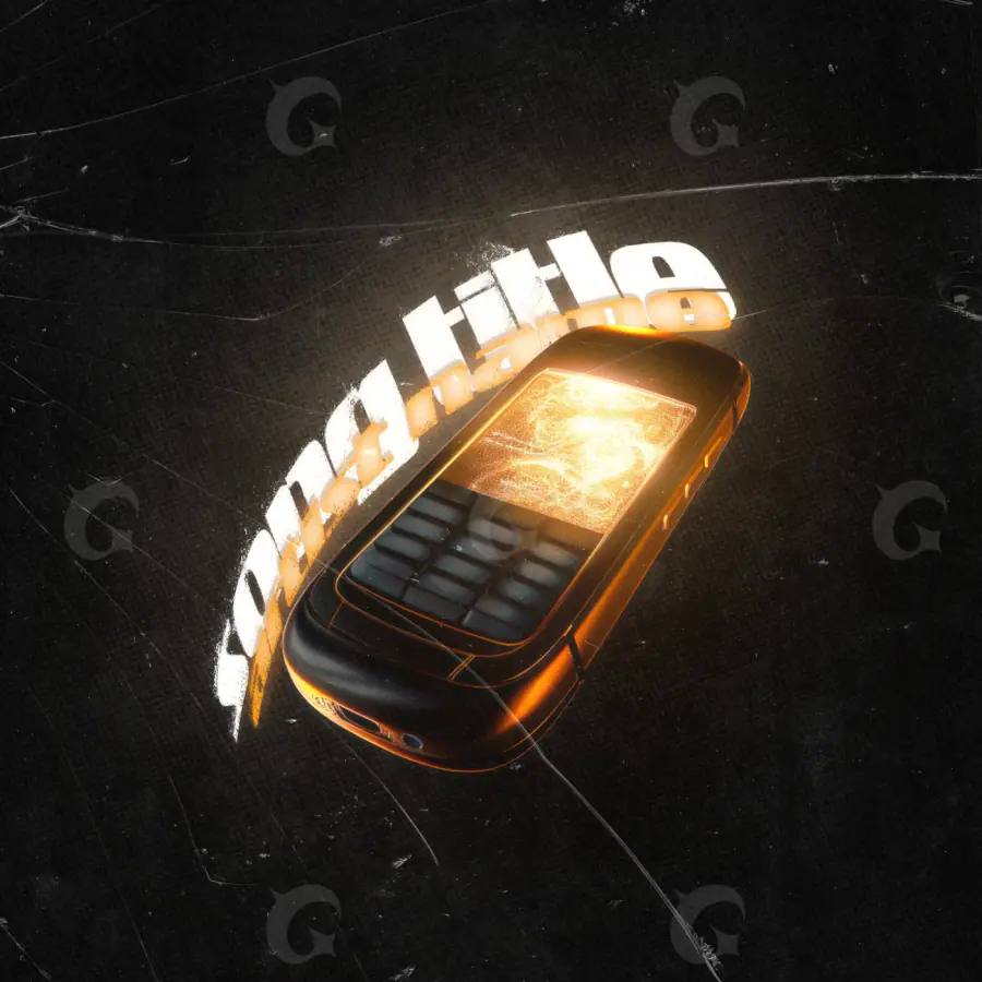 Обложка для альбома «Orange Phone»: телефон и окно; палитра — оранжевая