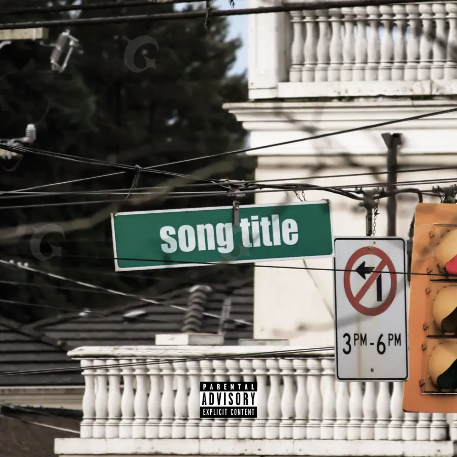 Music cover artwork “Orange Street”: street and building, orange tones
