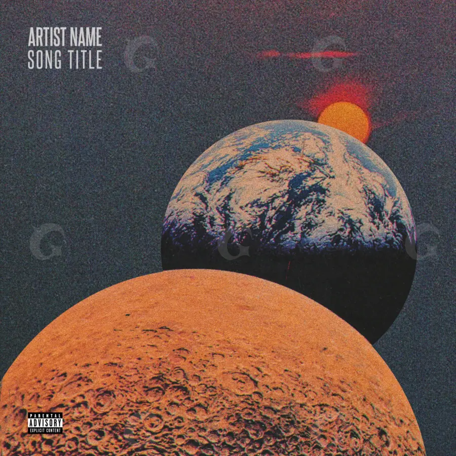 Album cover art “Orange Sun”: sun, orange tones