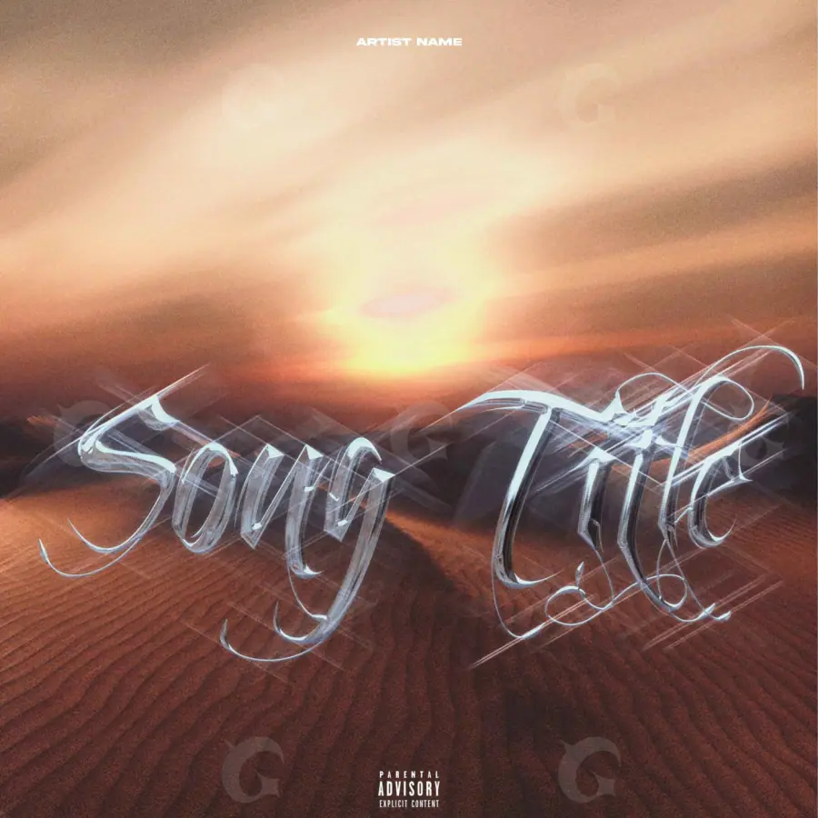 Premade cover art “Orange Sun”: sun, orange tones