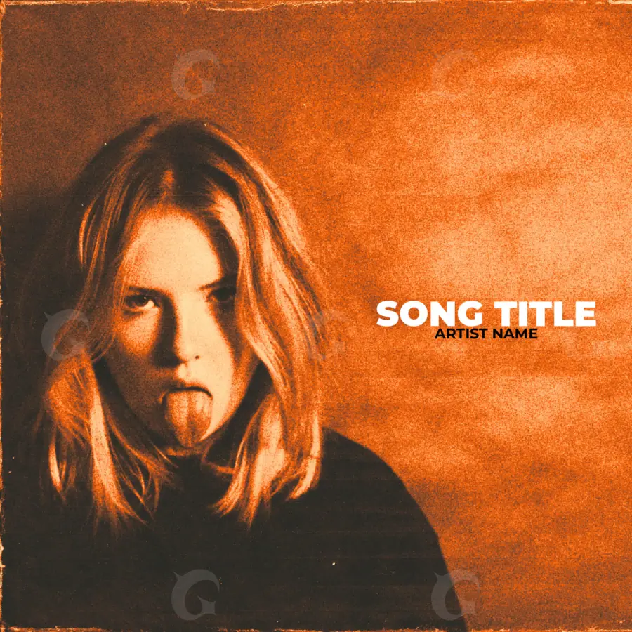 Premade cover art “Orange Woman”: woman, orange tones