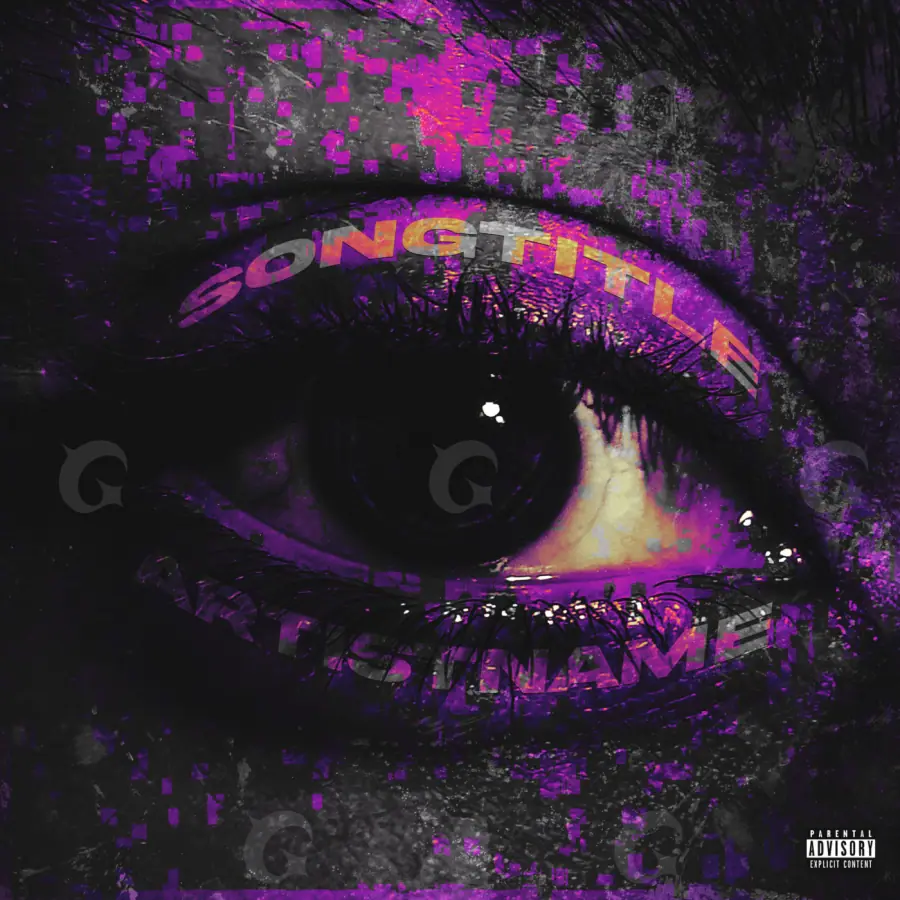 Album cover art “Pink Eyes”: eyes, pink tones