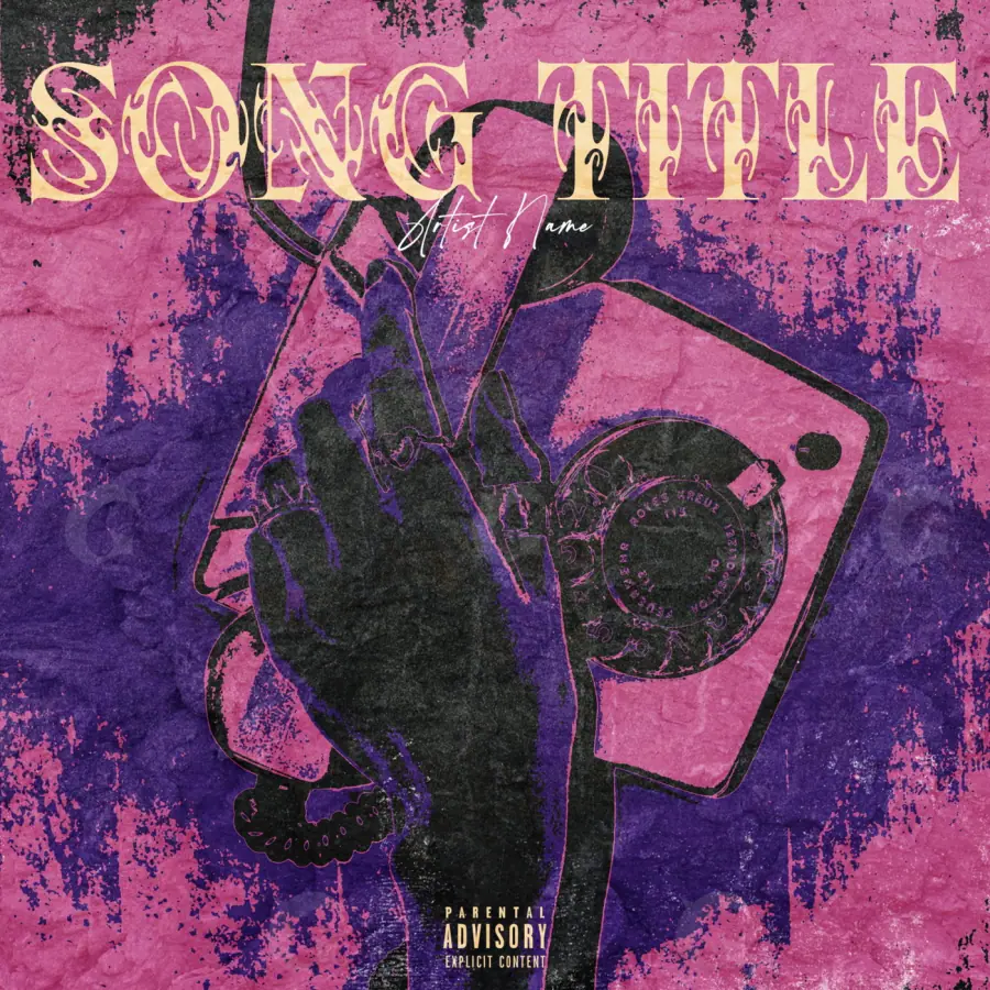 Music cover artwork “Pink Hand”: hand and heart, pink tones
