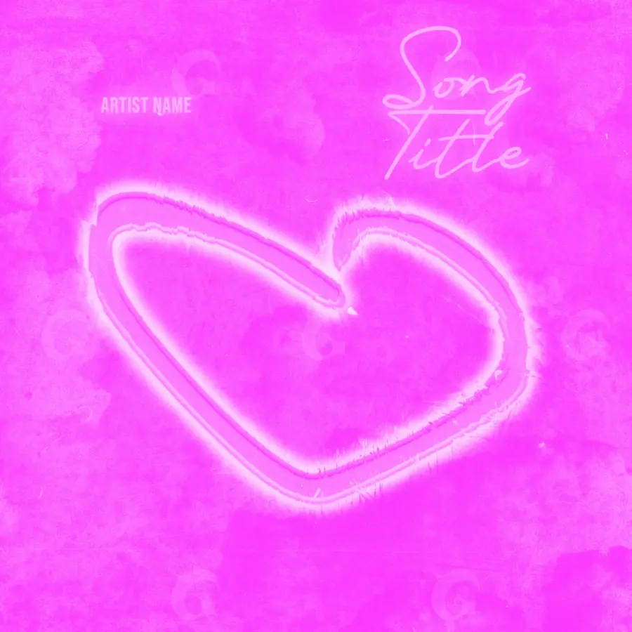 Обложка для альбома «Pink Heart»: сердце; палитра — розовая