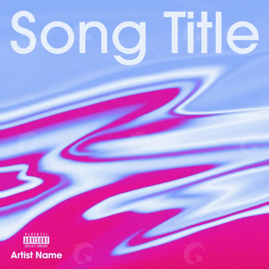 Premade cover art “Pink Lettering”: lettering, pink tones