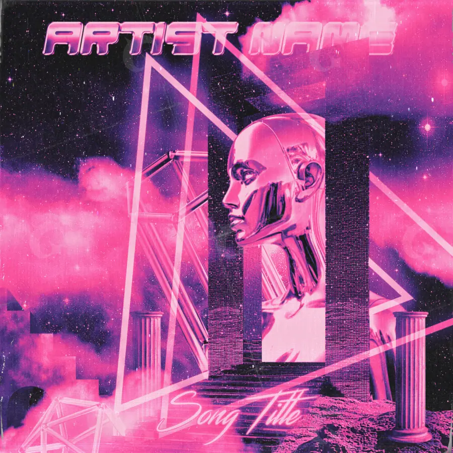 Portada prediseñada «Pink Man»: hombre y rostro; color rosa