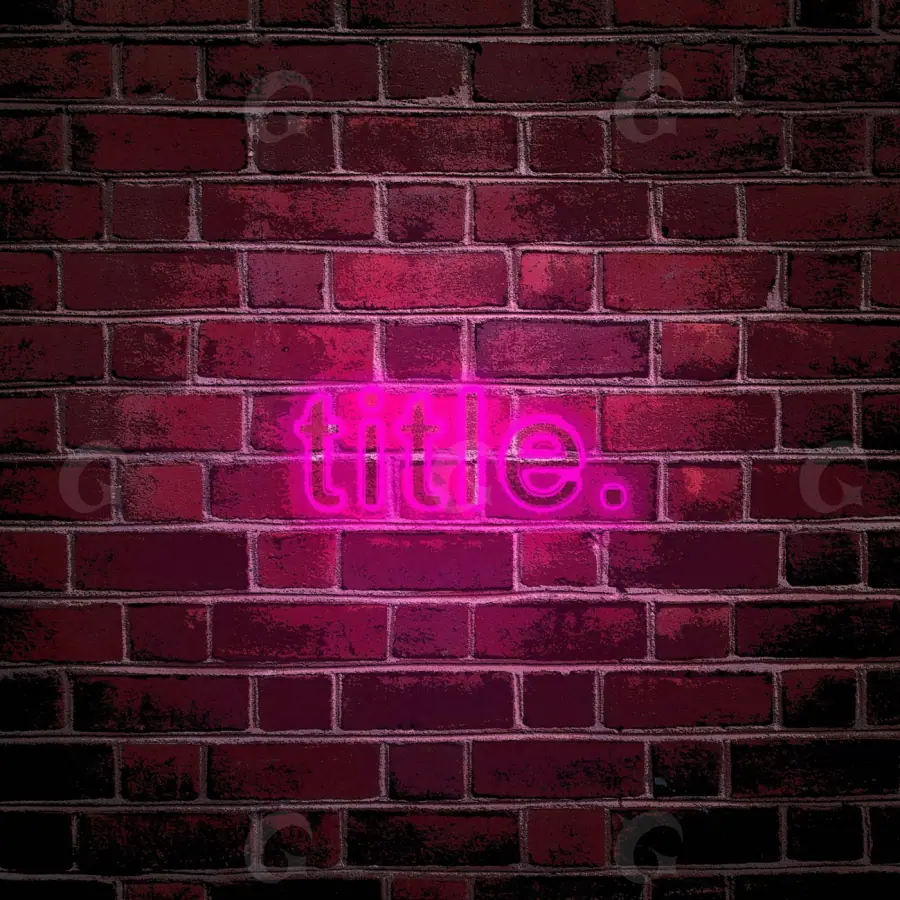 Обложка для альбома «Pink Neon»: неон; палитра — розовая