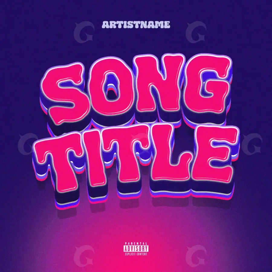 Premade cover art “Pink Neon”: neon, pink tones
