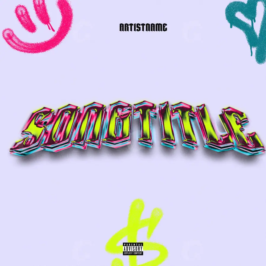 Premade cover art “Pink Neon”: neon, pink tones