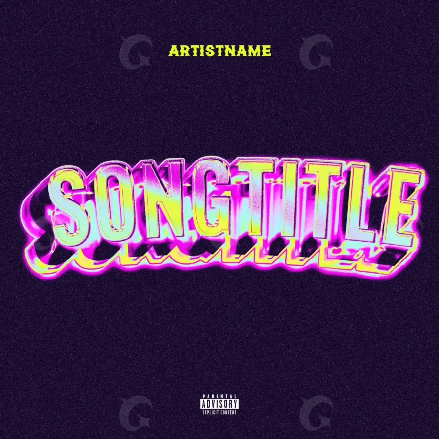 Album cover art “Pink Neon”: neon, pink tones