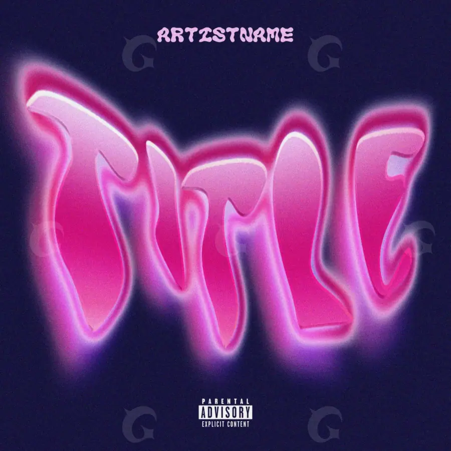 Music cover artwork “Pink Neon”: neon, pink tones
