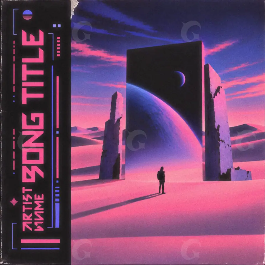 Arte de portada musical «Pink Planet»: planeta; color rosa