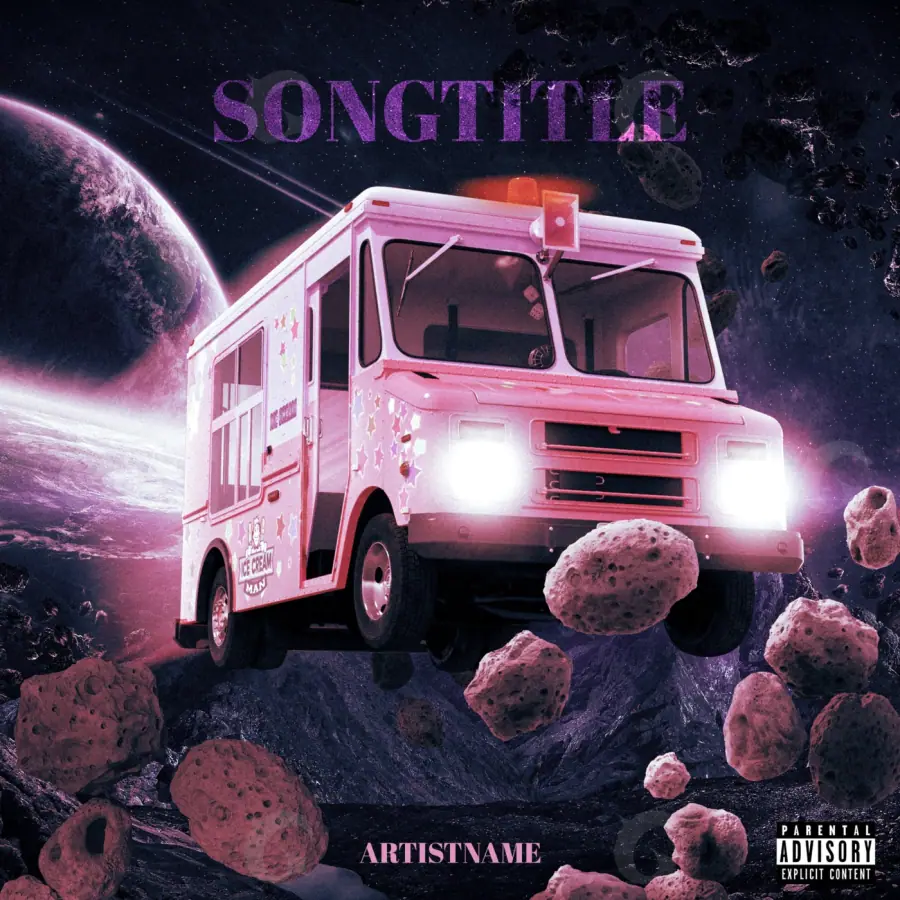 Album cover art “Pink Planet”: planet, pink tones