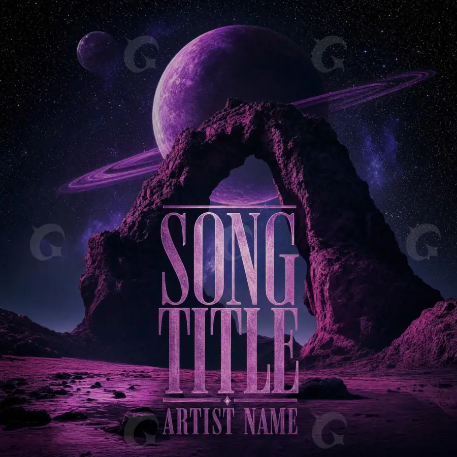 Premade cover art “Pink Planet”: planet, pink tones