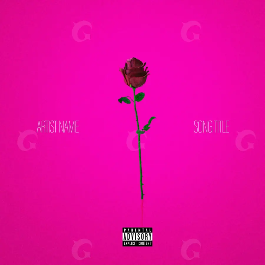 Premade cover art “Pink Rose”: rose, pink tones