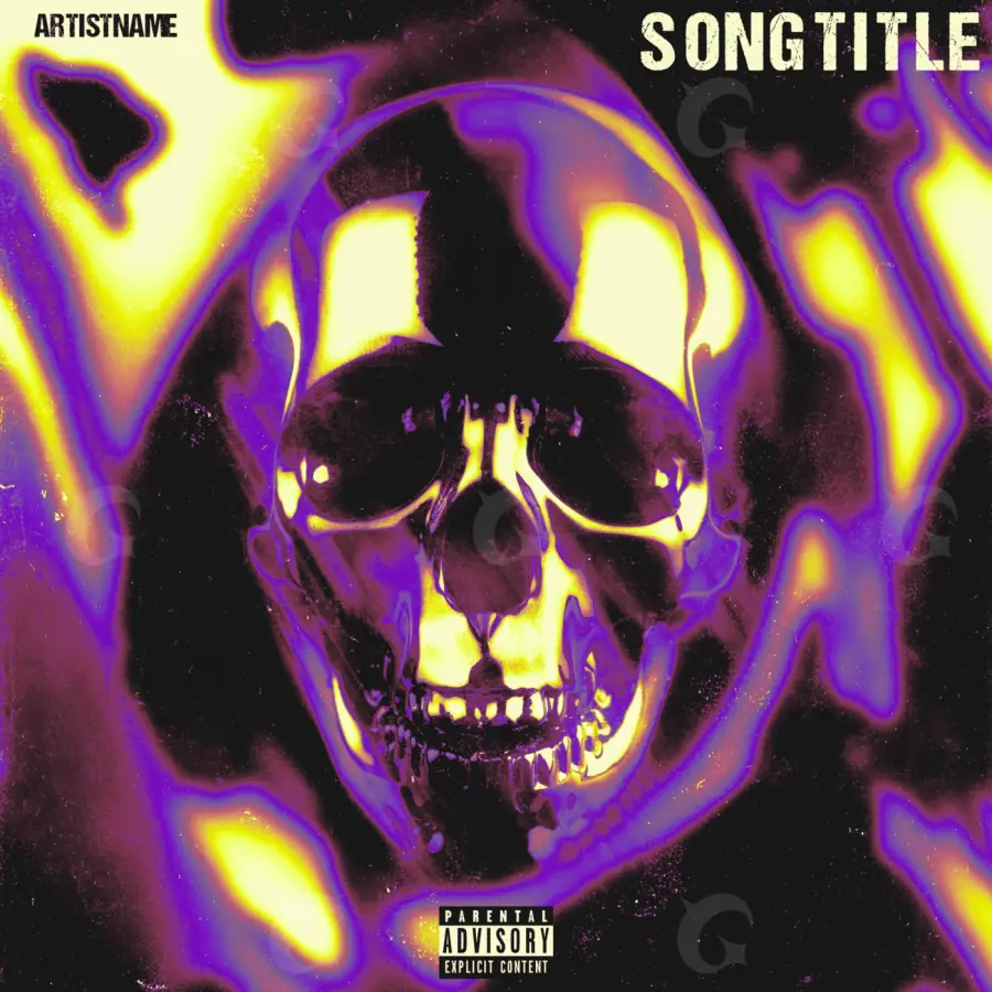 Premade cover art “Pink Skull”: skull, pink tones
