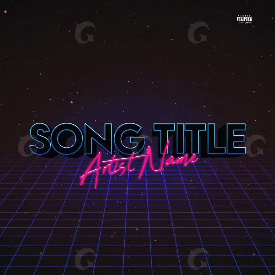 Album cover art “Pink Star”: star and neon, pink tones